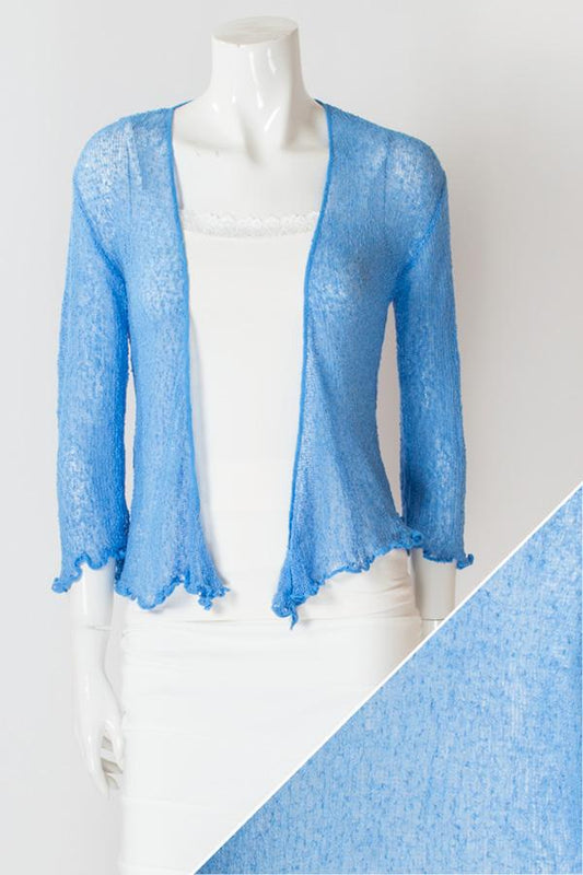 Light Denim Short Shrug