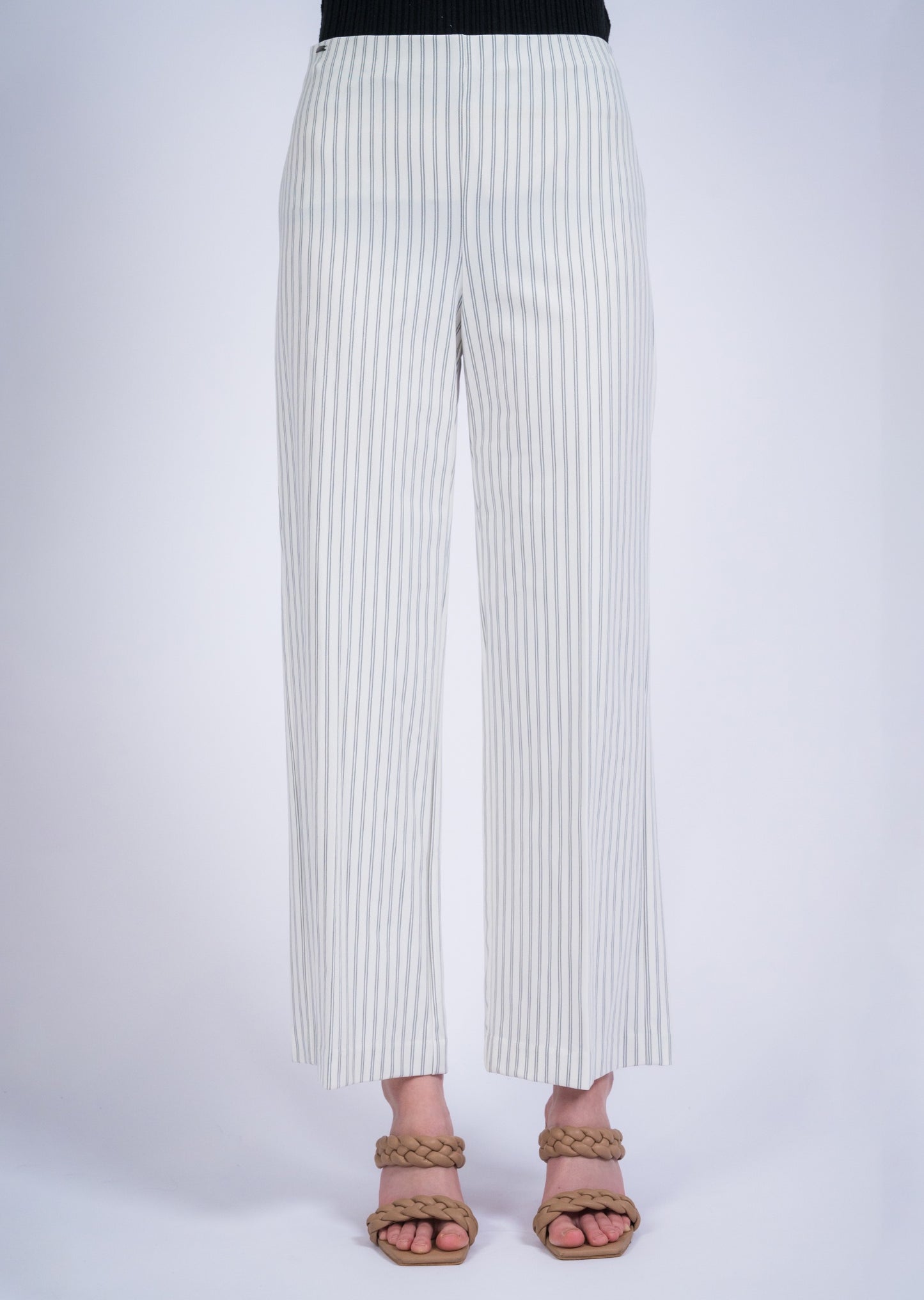 Double Pinstripe Slim Ankle Pant