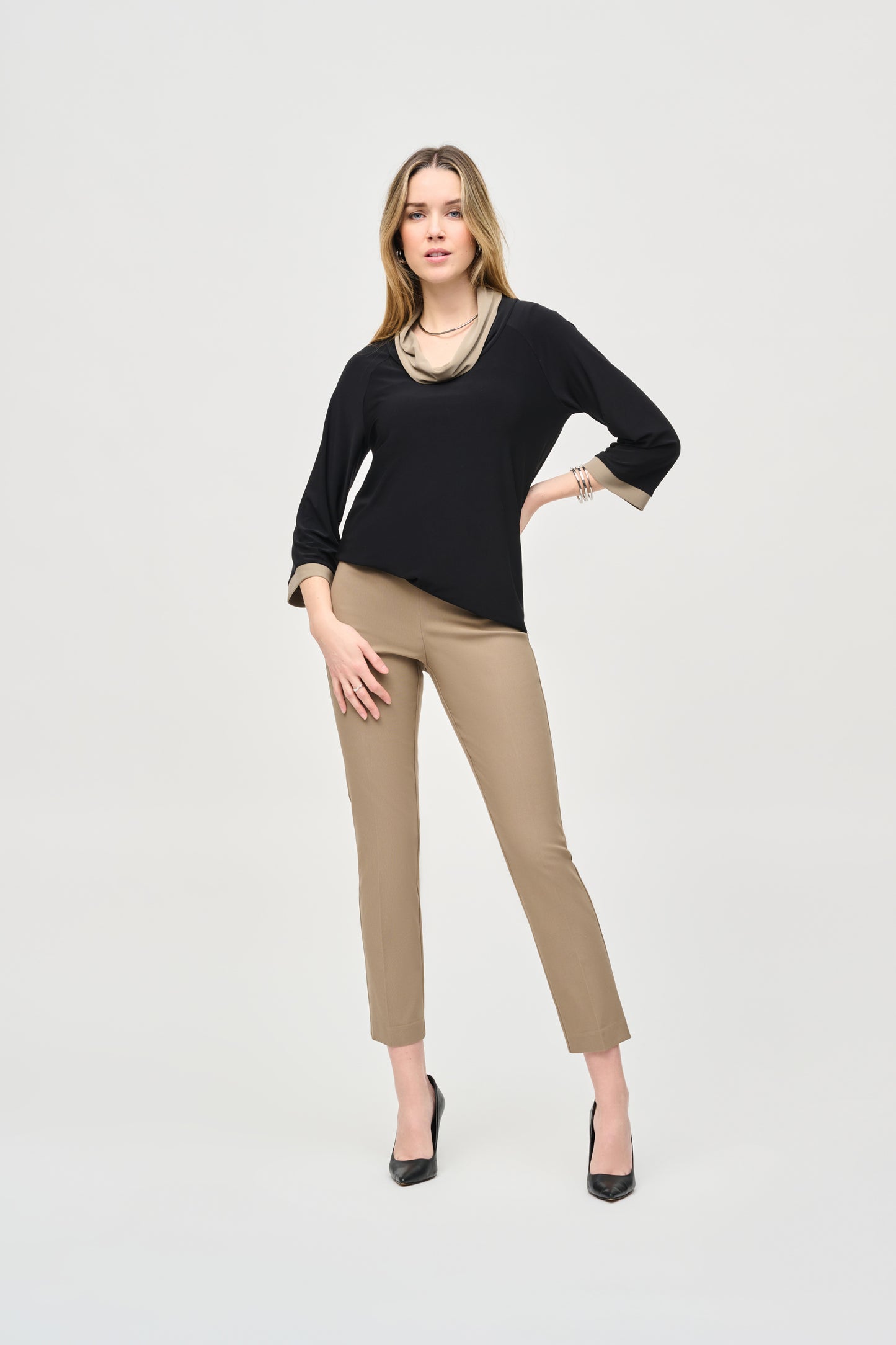 Classic Slim Pant in Java by Joseph Ribkoff (available in plus sizes)