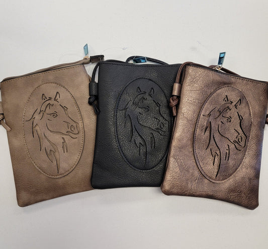 Horse Crossbody Faux Leather Purse