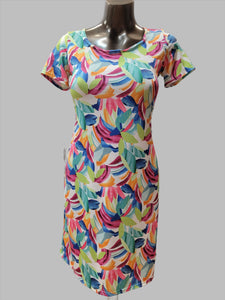 A-line Dress with Splashes of Colour  (AVAILABLE IN PLUS SIZES)