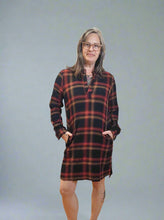 Load image into Gallery viewer, ROLL TAB SHIRT DRESS by Dex (available in plus sizes)
