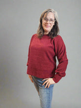 Load image into Gallery viewer, Cherry Red Ribbed Top by Pure Essence
