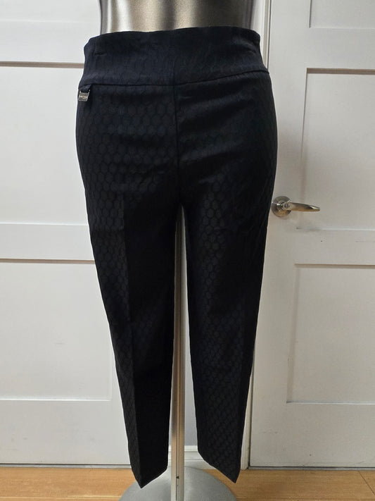 Black Honeycomb Ankle Pant