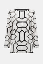 Load image into Gallery viewer, Laser-Cut Leatherette on Mesh Jacket by Joseph Ribkoff (available in plus sizes)
