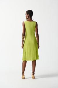 Silky Knit Asymmetrical Sleeveless Dress by Joseph Ribkoff (available in plus sizes) (Copy)