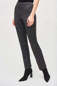 Heavy Knit Houndstooth Print Pull-On Pants by Joseph Ribkoff (available in plus sizes)