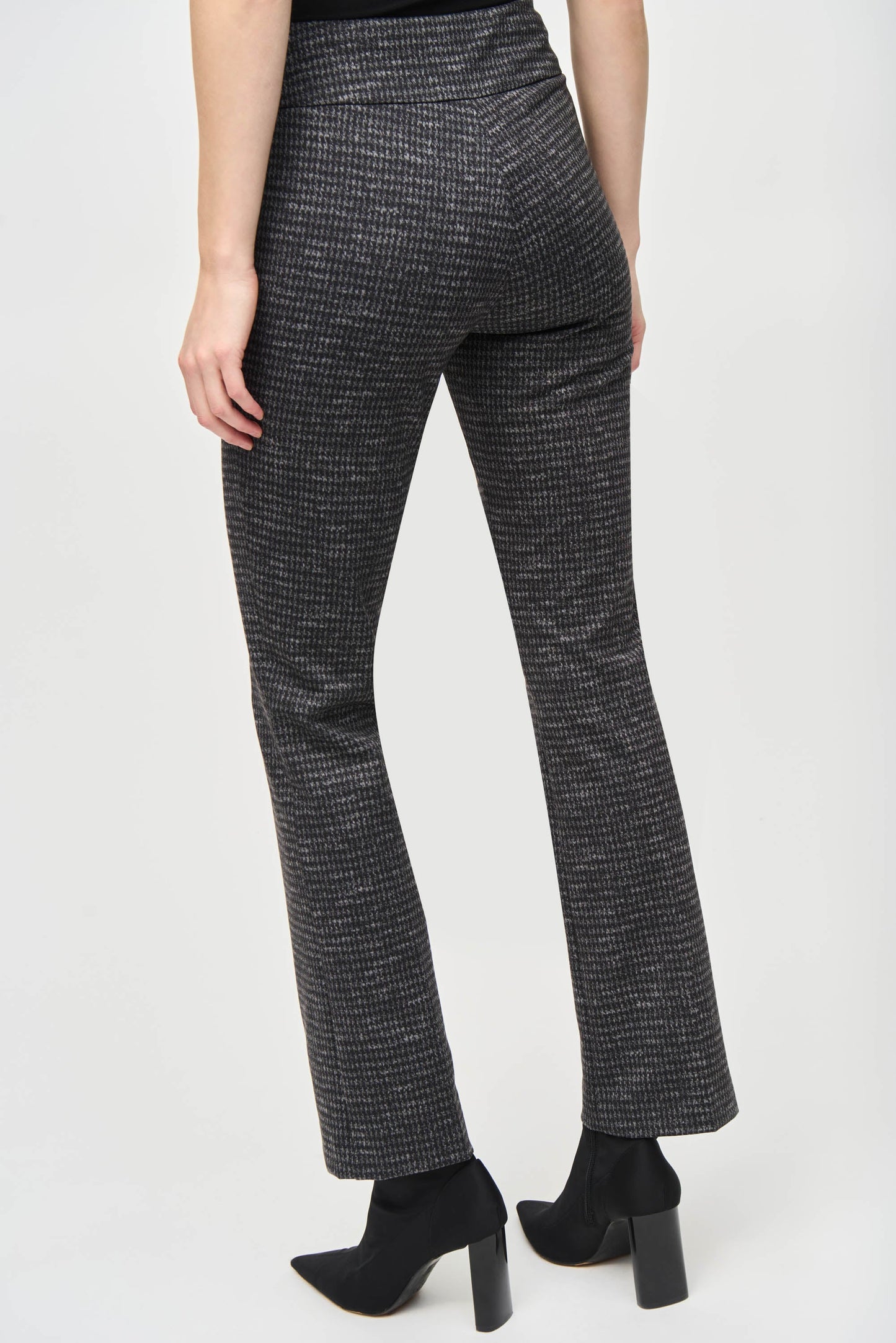 Heavy Knit Houndstooth Print Pull-On Pants by Joseph Ribkoff (available in plus sizes)