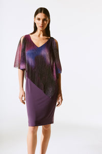 Silky Knit And Novelty Layered Dress by Joseph Ribkoff (available in plus sizes)