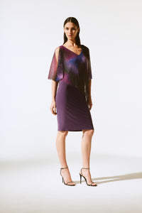 Silky Knit And Novelty Layered Dress by Joseph Ribkoff (available in plus sizes)