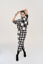 Load image into Gallery viewer, Plaid Jacquard Knit Sweater by Joseph Ribkoff
