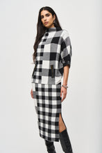 Load image into Gallery viewer, Plaid Jacquard Knit Sweater by Joseph Ribkoff
