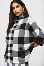 Load image into Gallery viewer, Plaid Jacquard Knit Sweater by Joseph Ribkoff
