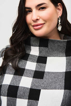 Load image into Gallery viewer, Plaid Jacquard Knit Sweater by Joseph Ribkoff
