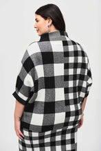 Load image into Gallery viewer, Plaid Jacquard Knit Sweater by Joseph Ribkoff
