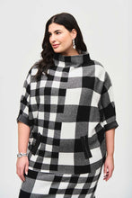 Load image into Gallery viewer, Plaid Jacquard Knit Sweater by Joseph Ribkoff
