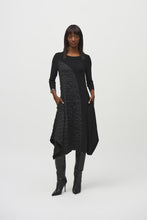 Load image into Gallery viewer, Silky Knit And Jacquard Handkerchief Dress by Joseph Ribkoff (available in plus sizes)
