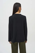 Load image into Gallery viewer, Textured Knit Color Block Boxy Tunic by Joseph Ribkoff
