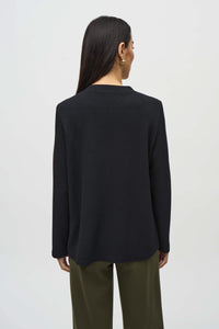 Textured Knit Color Block Boxy Tunic by Joseph Ribkoff