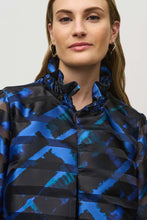 Load image into Gallery viewer, Satin and Organza Plaid Jacket by Joseph Ribkoff (available in plus sizes)
