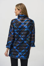 Load image into Gallery viewer, Satin and Organza Plaid Jacket by Joseph Ribkoff (available in plus sizes)
