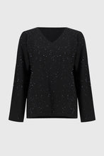 Load image into Gallery viewer, Sequined Sweater Knit Boxy Top by Joseph Ribkoff
