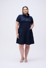 Load image into Gallery viewer, Bubble Jacquard A-Line Dress by Joseph Ribkoff (available in plus sizes)
