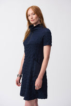 Load image into Gallery viewer, Bubble Jacquard A-Line Dress by Joseph Ribkoff (available in plus sizes)
