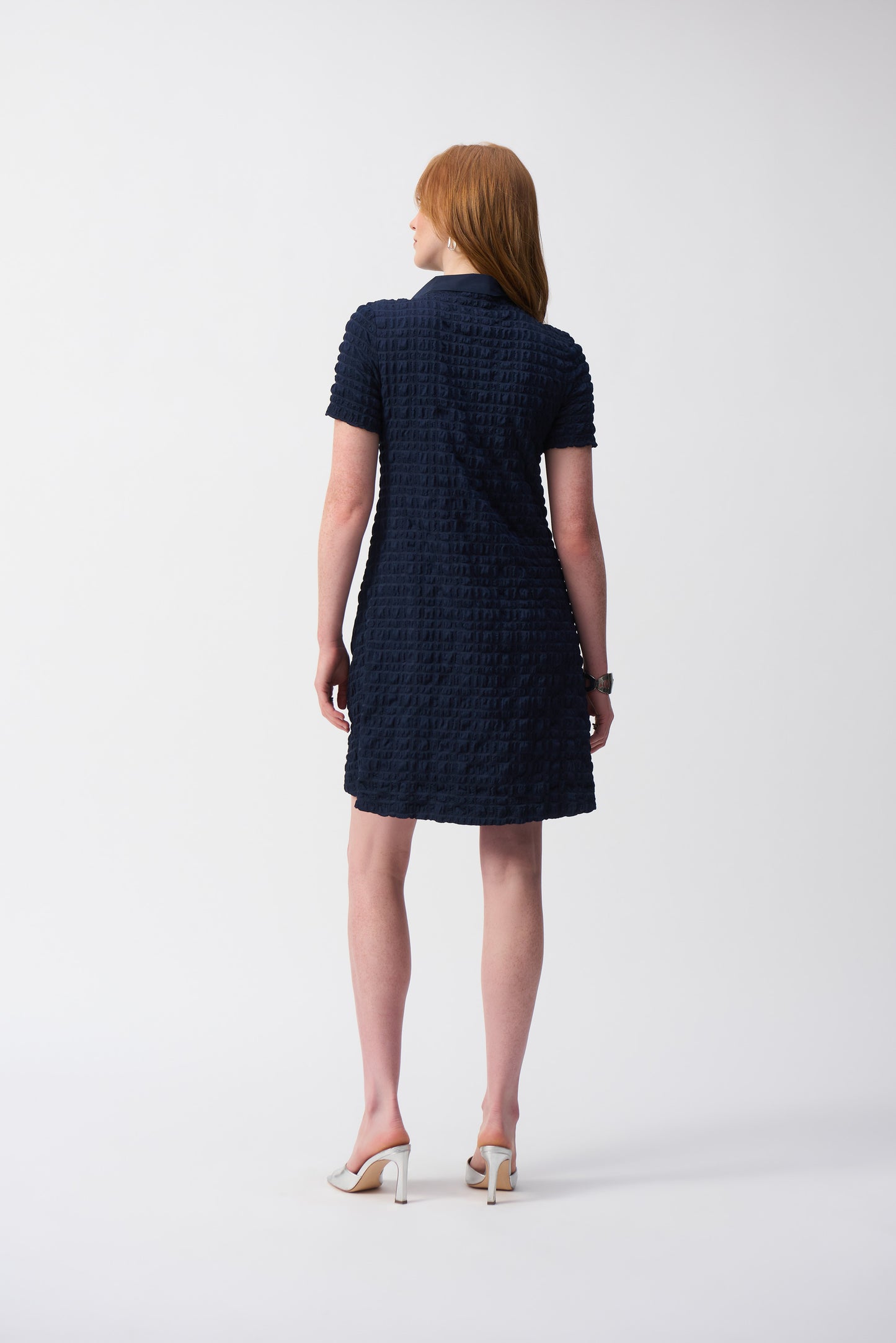 Bubble Jacquard A-Line Dress by Joseph Ribkoff (available in plus sizes)