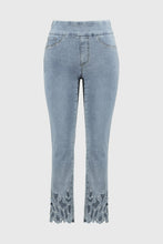 Load image into Gallery viewer, Slim Fit Pull-On Jeans by Joseph Ribkoff (available in plus sizes)
