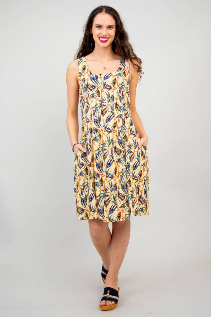 Sara Dress, Alma, Linen Bamboo by Blue Sky Clothing Co