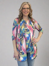 Load image into Gallery viewer, Zebra Print Open Jacket by Black Labb (available in plus sizes)
