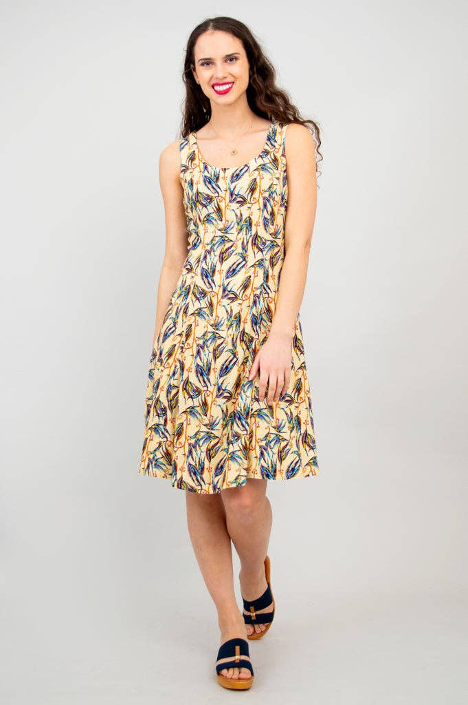 Sara Dress, Alma, Linen Bamboo by Blue Sky Clothing Co