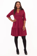 Load image into Gallery viewer, Bernadette Dress in Burgundy by Blue Sky Clothing Co
