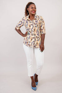 Blue Sky Clothing Co - Lorine Top, Alma, Linen Bamboo