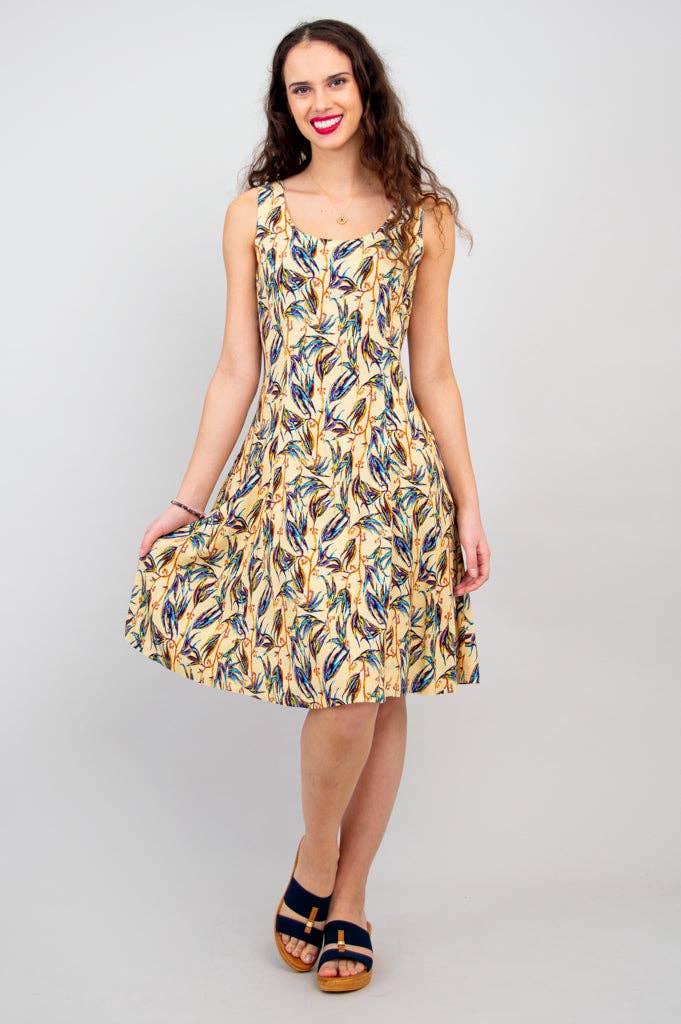 Sara Dress, Alma, Linen Bamboo by Blue Sky Clothing Co