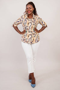 Blue Sky Clothing Co - Lorine Top, Alma, Linen Bamboo