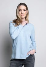 Load image into Gallery viewer, Crew Neck Top with Pockets by Picadilly (available in plus sizes)
