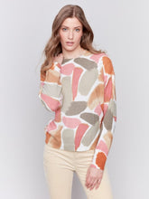 Load image into Gallery viewer, Reversible Printed Sweater in Spruce by Charlie B
