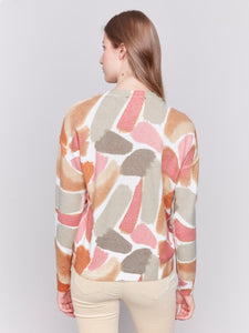 Reversible Printed Sweater in Spruce by Charlie B