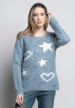 Load image into Gallery viewer, Star Heart Jacquard Top by Picadilly
