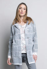 Load image into Gallery viewer, Houndstooth Plaid Cardigan by Picadilly (AVAILABLE IN PLUS SIZES)
