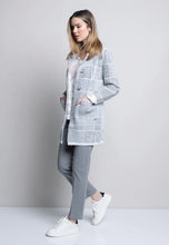 Load image into Gallery viewer, Houndstooth Plaid Cardigan by Picadilly (AVAILABLE IN PLUS SIZES)
