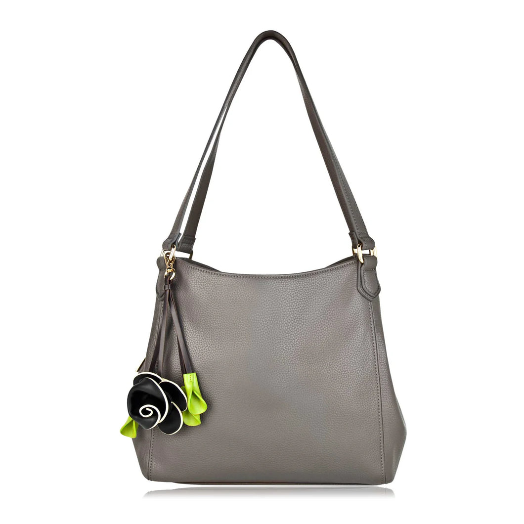 Lauren Hobo Shoulder Bag in Grey by Espe