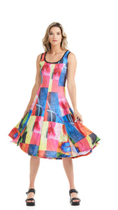 Sleeveless Patterned Dress by Modes Gitane