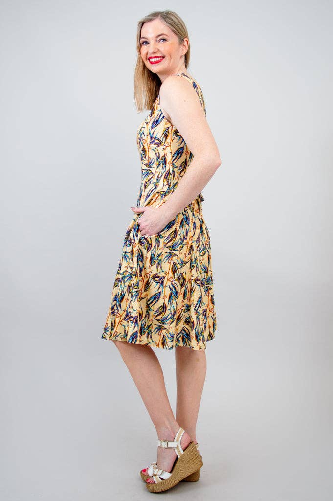 Sara Dress, Alma, Linen Bamboo by Blue Sky Clothing Co