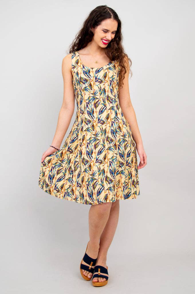 Sara Dress, Alma, Linen Bamboo by Blue Sky Clothing Co