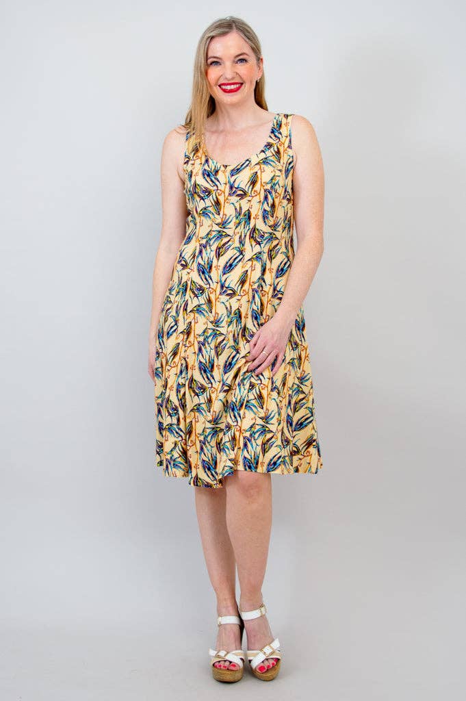 Sara Dress, Alma, Linen Bamboo by Blue Sky Clothing Co