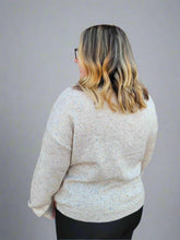 Load image into Gallery viewer, Nep Yarn Sweater with Flowers by Charlie B
