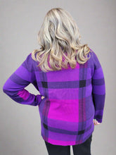 Load image into Gallery viewer, Plaid Jacquard Cowl Neck Sweater by Joseph Ribkoff
